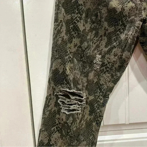 NWT Women’s Vintage Havana Snake Skin Print Joggers Drawstring Brown Pants Small - Picture 14 of 16